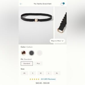 Anthropologie The Tabitha Stretch Belt